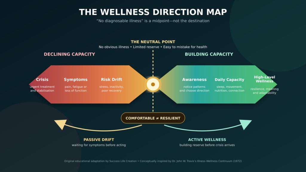 wellness continuum: wellness direction map